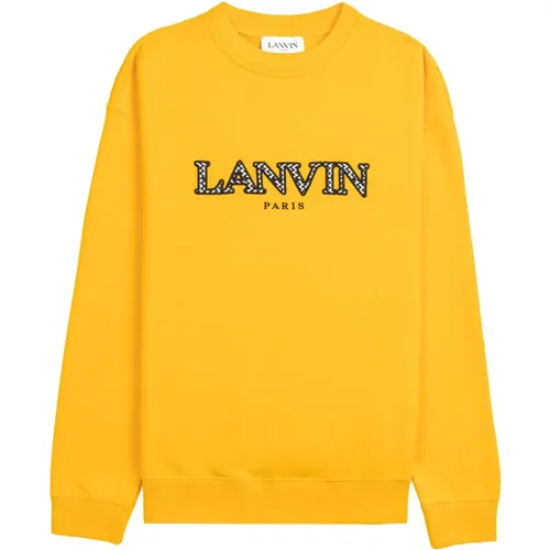 Classic Embroidered Sweatshirt , male, Sizes: L - Lanvin - Modalova