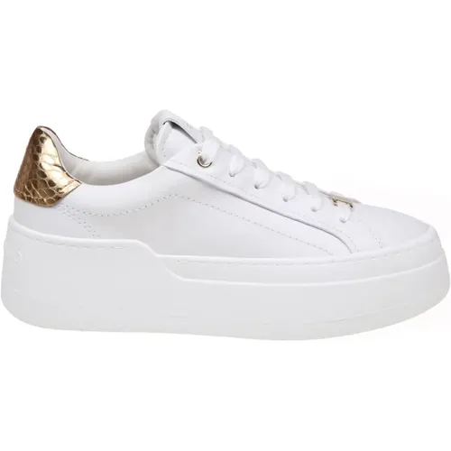 Weiße Ledersneakers mit Anpassbarer Schnalle , Damen, Größe: 38 EU - Salvatore Ferragamo - Modalova