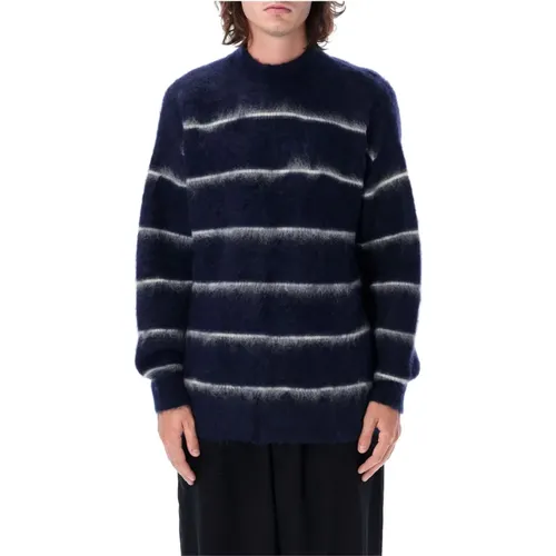 Striped Knit Sweater Aw24 , male, Sizes: L, M - Comme des Garçons - Modalova