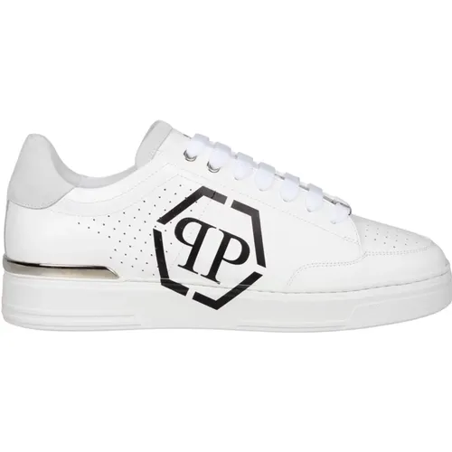 Hexagon Leder Sneakers , Herren, Größe: 39 EU - Philipp Plein - Modalova