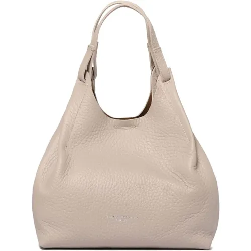 Creme Doppelkorn Leder Tasche - Gianni Chiarini - Modalova