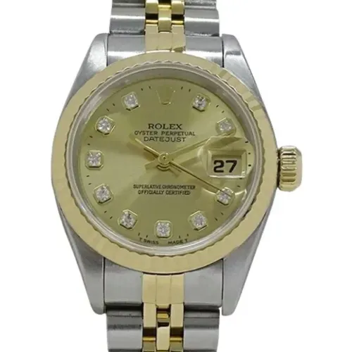 Pre-owned Stainless Steel watches , female, Sizes: ONE SIZE - Rolex Vintage - Modalova