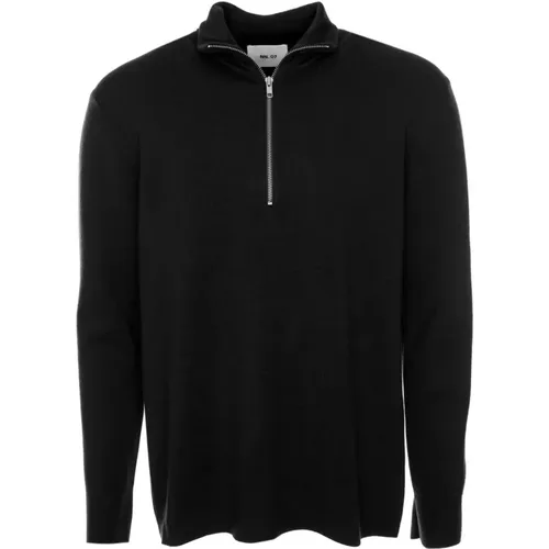 Milano Half-Zip Sweatshirt , Herren, Größe: L - NN07 - Modalova