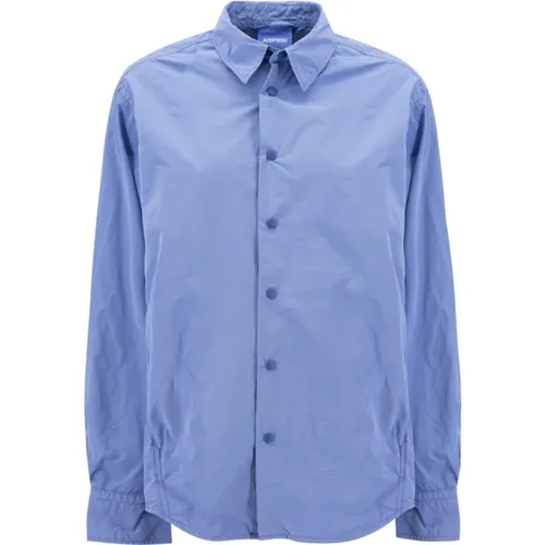 Leichte blaue Hemdjacke Ss23 , Herren, Größe: S - Aspesi - Modalova