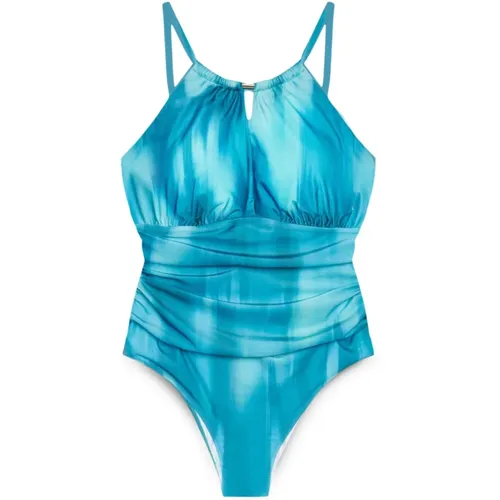 Einteiliger Badeanzug mit tropfenförmigem Ausschnitt , Damen, Größe: 2XL - Fiorella Rubino - Modalova