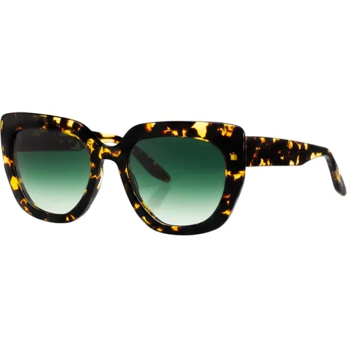Akahi Sonnenbrille in Blonde Havana/Green Shaded,AKAHI Sonnenbrille in Braun/Braun Verlauf,Schwarz/Grau Getönte Sonnenbrille Akahi - Barton Perreira - Modalova