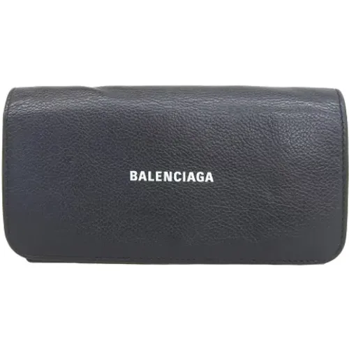 Pre-owned Leather wallets , female, Sizes: ONE SIZE - Balenciaga Vintage - Modalova