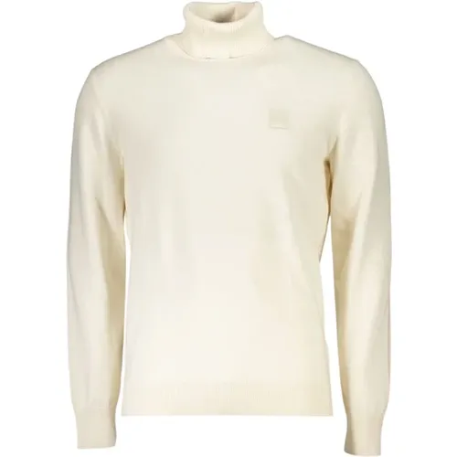 Elegant Cotton-Cashmere Turtleneck Sweater , male, Sizes: 3XL, 2XL - Hugo Boss - Modalova