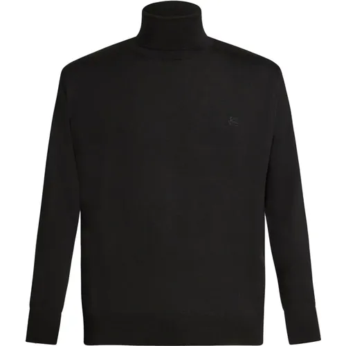 Wool Turtleneck Sweater Aw24 , male, Sizes: L, S, M, XL - ETRO - Modalova