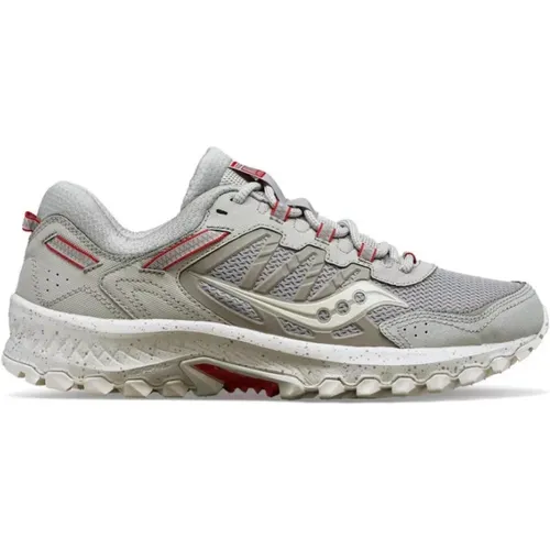 Mesh Sneakers with Red Details , male, Sizes: 6 1/2 UK, 8 1/2 UK, 6 UK, 9 1/2 UK, 9 UK, 7 1/2 UK, 10 UK, 7 UK, 8 UK, 10 1/2 UK - Saucony - Modalova