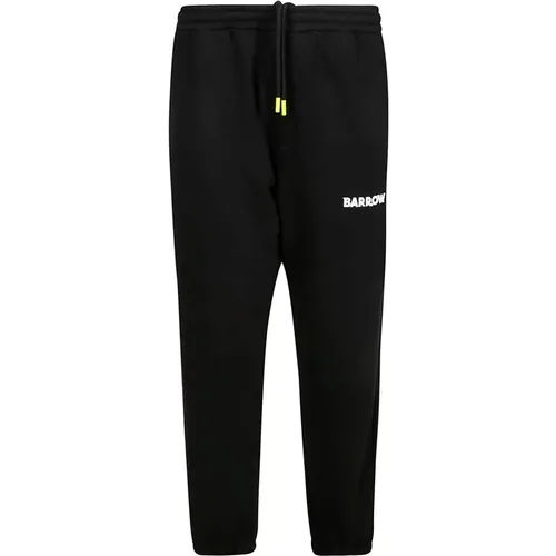 Baumwoll-Sweatpants mit elastischem Bund , Herren, Größe: XL - BARROW - Modalova