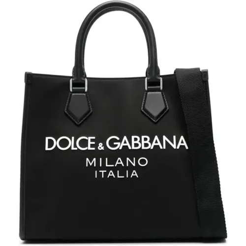 Klassische Schwarze Einkaufstasche - Dolce & Gabbana - Modalova