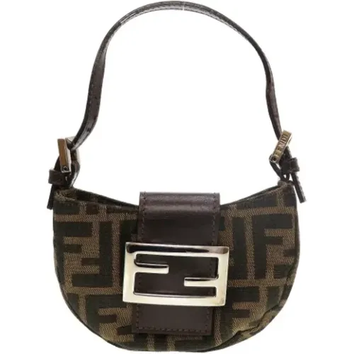 Pre-owned canvas Fendi shoulder bag , female, Sizes: ONE SIZE - Fendi Vintage - Modalova