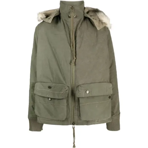 Padded Coat with Detachable Hood , male, Sizes: XL - Greg Lauren - Modalova