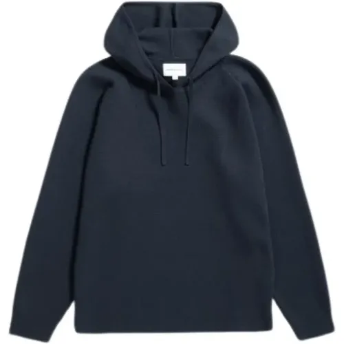 Merinowoll-Hoodie im Milano-Stich , Herren, Größe: L - Norse Projects - Modalova