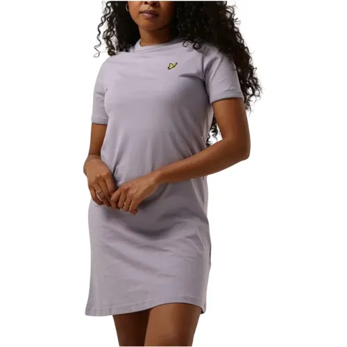 Mini T-Shirt Kleid in Lila , Damen, Größe: XS - Lyle & Scott - Modalova