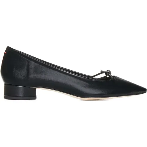 Leather Self-Tie Pumps , female, Sizes: 6 1/2 UK - aeyde - Modalova