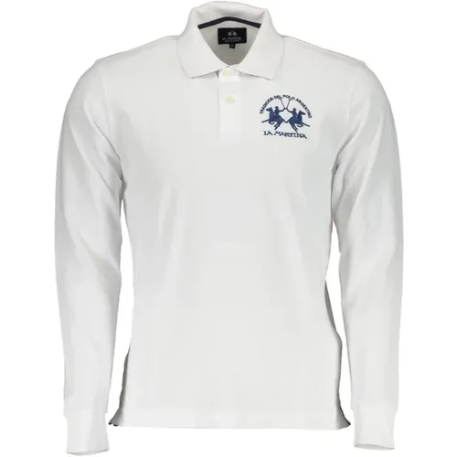 Embroidered Long Sleeve Polo Shirt , male, Sizes: L, 2XL, XL, M - LA MARTINA - Modalova