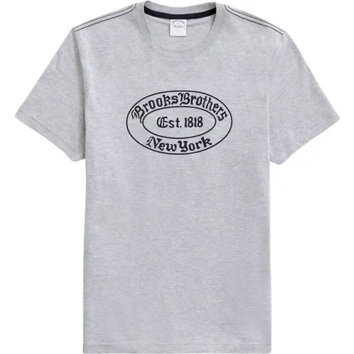 T-Shirts , Herren, Größe: L - Brooks Brothers - Modalova