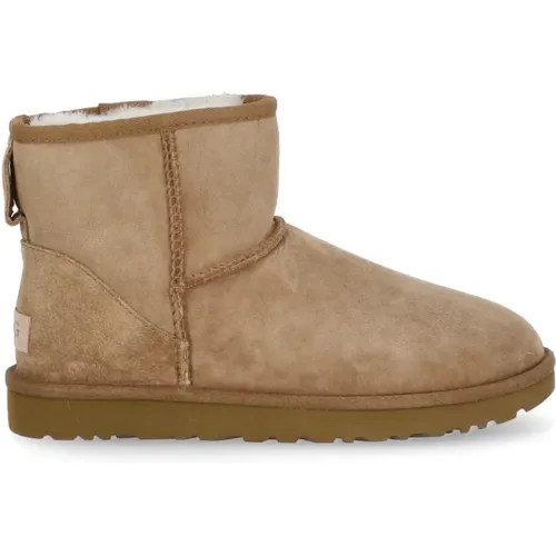 Wildleder Stiefeletten mit Lammfellfutter , Damen, Größe: 36 EU - Ugg - Modalova