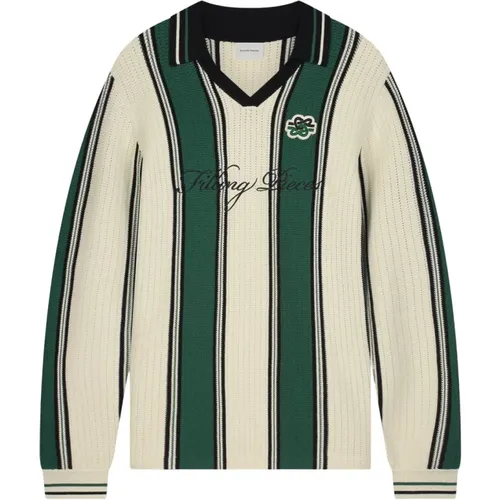 Knit Football Jersey Green , male, Sizes: 2XL, XS - Filling Pieces - Modalova