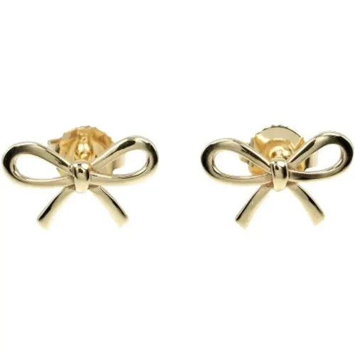 Pre-owned Gold earrings , female, Sizes: ONE SIZE - Tiffany & Co. Pre-owned - Modalova