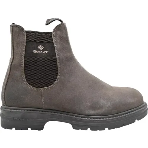 Taupe Suede Chelsea Boots , male, Sizes: 6 UK - Gant - Modalova