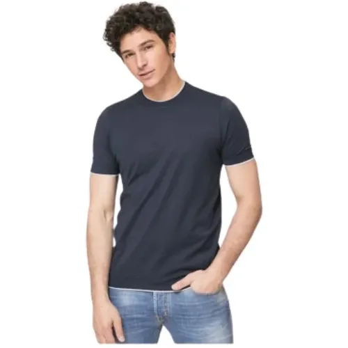 T-Shirt , Herren, Größe: M - Gran Sasso - Modalova