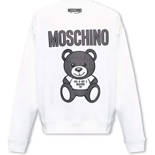 Sweatshirt mit Logo , Herren, Größe: M - Moschino - Modalova