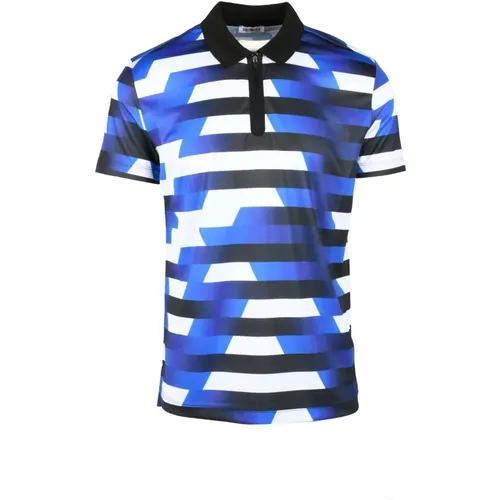 Polyester Polo Shirt , Herren, Größe: M - Bikkembergs - Modalova