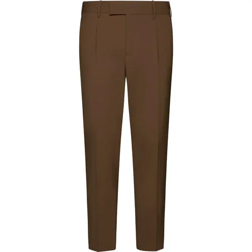 Wool Blend Trousers with Belt Loops , male, Sizes: S, XL, M, 2XL, L - PT Torino - Modalova