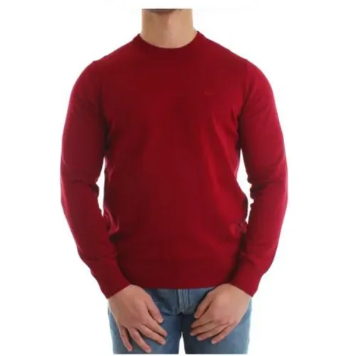 Rundhals Strickwaren, Clic Essential Sweater , Herren, Größe: 2XL - Emporio Armani - Modalova