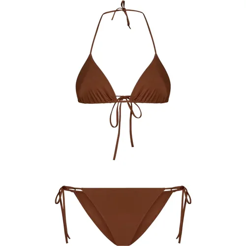 Braune Meer Kleidung Selbstbindendes Bikini , Damen, Größe: M - Lido - Modalova