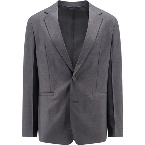 Grey Blazer with Classic Lapel , male, Sizes: M, L - Givenchy - Modalova