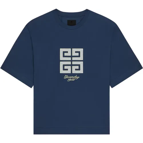 T-shirt with 4G emblem , male, Sizes: L, M, XL, S - Givenchy - Modalova