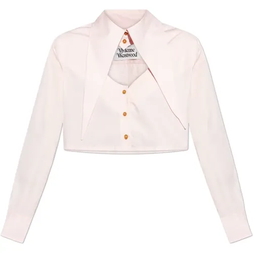 Kurzes Shirt mit Ausschnitt , Damen, Größe: XS - Vivienne Westwood - Modalova