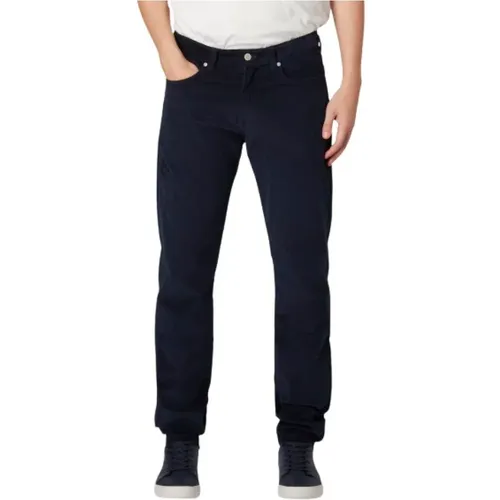 Stretch Corduroy Trousers with Signature Patch , male, Sizes: W28 - PS By Paul Smith - Modalova
