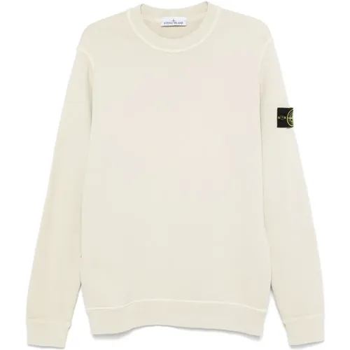 Crewneck Sweatshirt with Badge , male, Sizes: S, L, M, XL - Stone Island - Modalova