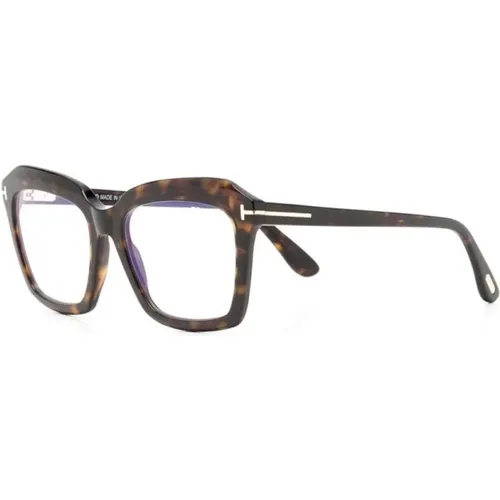 Braun/Havanna Optische Brille Stilvoll und vielseitig , Damen, Größe: 54 MM - Tom Ford - Modalova
