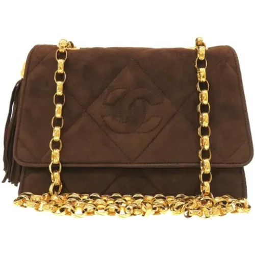 Pre-owned Suede chanel-bags , female, Sizes: ONE SIZE - Chanel Vintage - Modalova