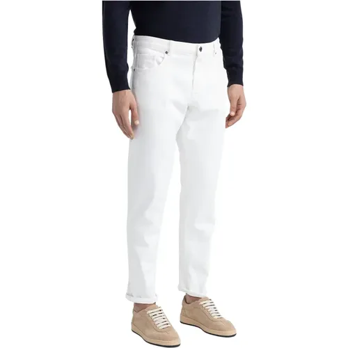 Stretch-Bull-Denim-Twill-Hose , Herren, Größe: M - PESERICO - Modalova