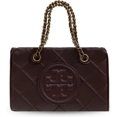 Bordeaux Diamond Quilted Leather Bag , female, Sizes: ONE SIZE - TORY BURCH - Modalova