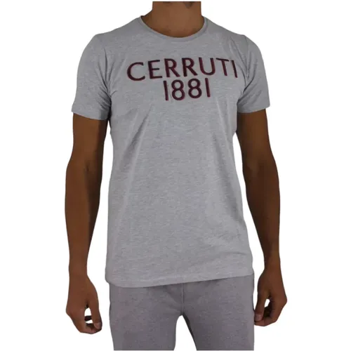 Logo Baumwoll T-Shirt - Grau - Cerruti 1881 - Modalova