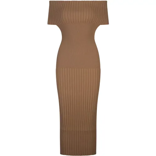 Rippstrick Bardot Kleid - SPORTMAX - Modalova