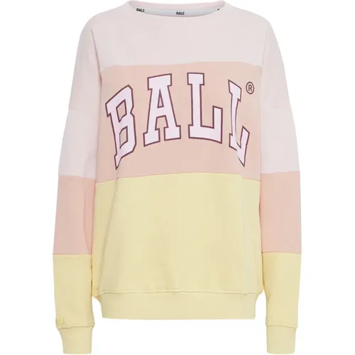 Candy Pink Multi Sweatshirt , Damen, Größe: L - Ball - Modalova