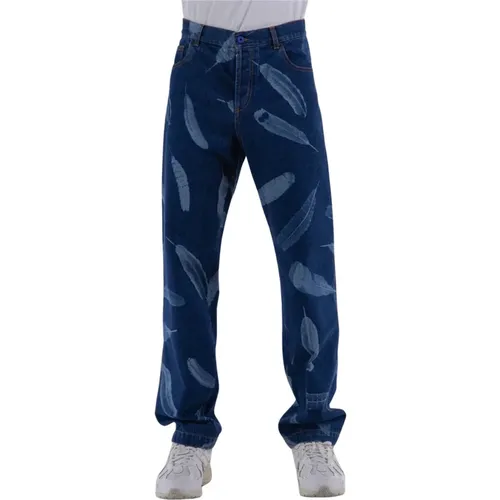 Windfedern Jeans , Herren, Größe: W30 - Marcelo Burlon - Modalova