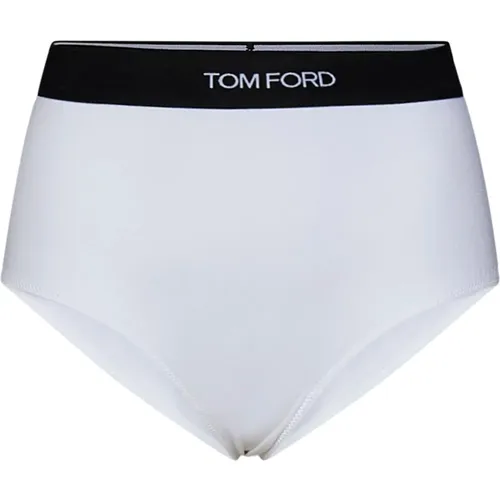 Weiße Unterwäsche mit geripptem Bund , Damen, Größe: L - Tom Ford - Modalova