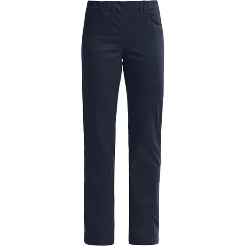 Classic Navy Straight-Leg Trousers , female, Sizes: M, 5XL, S, XL, L, 3XL, 4XL, 6XL, 2XL - LauRie - Modalova