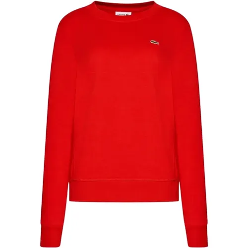 Classic Crew-Neck Sweatshirt , female, Sizes: M, L, 2XL, XS, XL - Lacoste - Modalova