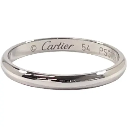 Pre-owned Metal rings , female, Sizes: ONE SIZE - Cartier Vintage - Modalova